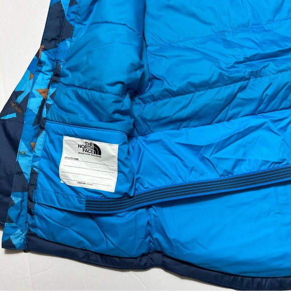 The North Face Kids Freedom Insulated Jacket Acoustic Blue Triangle Camo 3T 5T - Picture 12 of 14